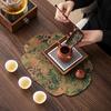 Xiangyunsha Zen-Style Waterproof Double-Sided Tea Mat, High-End Thickened Tablecloth for Dry Brew and Long Tea Tables