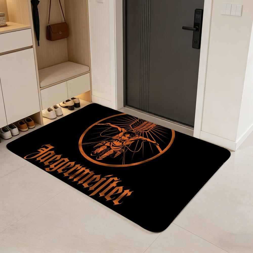 

alcohol J-Jaegermeister Floor Mat Flannel Door Mat Non-Slip Absorbent Washable Indoor Home Rug 40x60cm