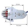 nakira Motorcycle Taillight, Bullet-Shaped, for Magna Shadow SR, TW200, CRF250M, and FTR (NKR1089), Plated Silver