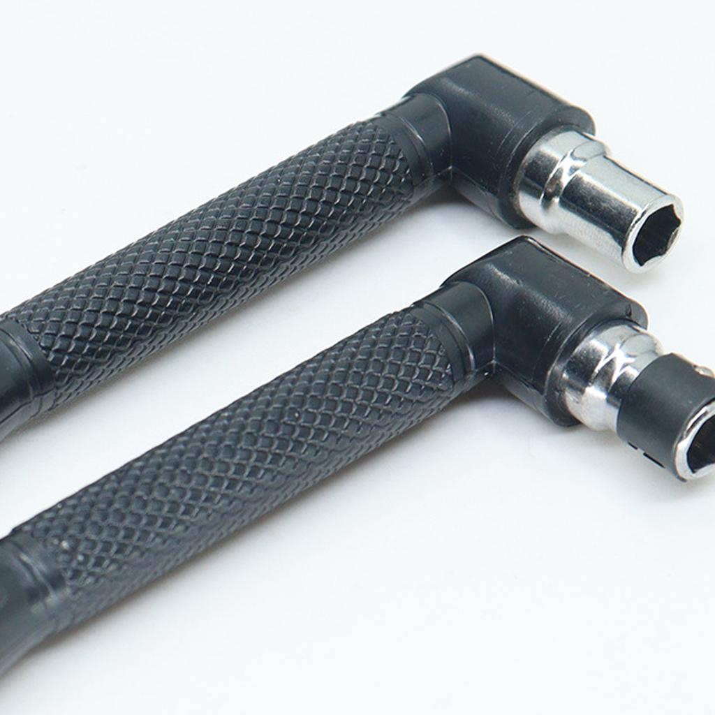 Double Head L Shaped Mini Socket Wrench 1/4inch 6.35mm Screwdriver Bits Key Utility Tool Screwdriver Bit Drill Tool