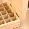 12/25 Slots Wooden Storage Box Carry Organizer Essential Oil Bottles Aromatherapy Container Storage Box Case