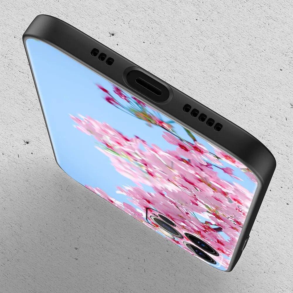 Kirschblüten Handyhülle für iPhone Samsung Galaxy Redmi Xiaomi Oppo OnePlus Note SA 7 8 9 10 11 12 13 14 20 21 22 23 53 54 Pro Max Plus Ultra