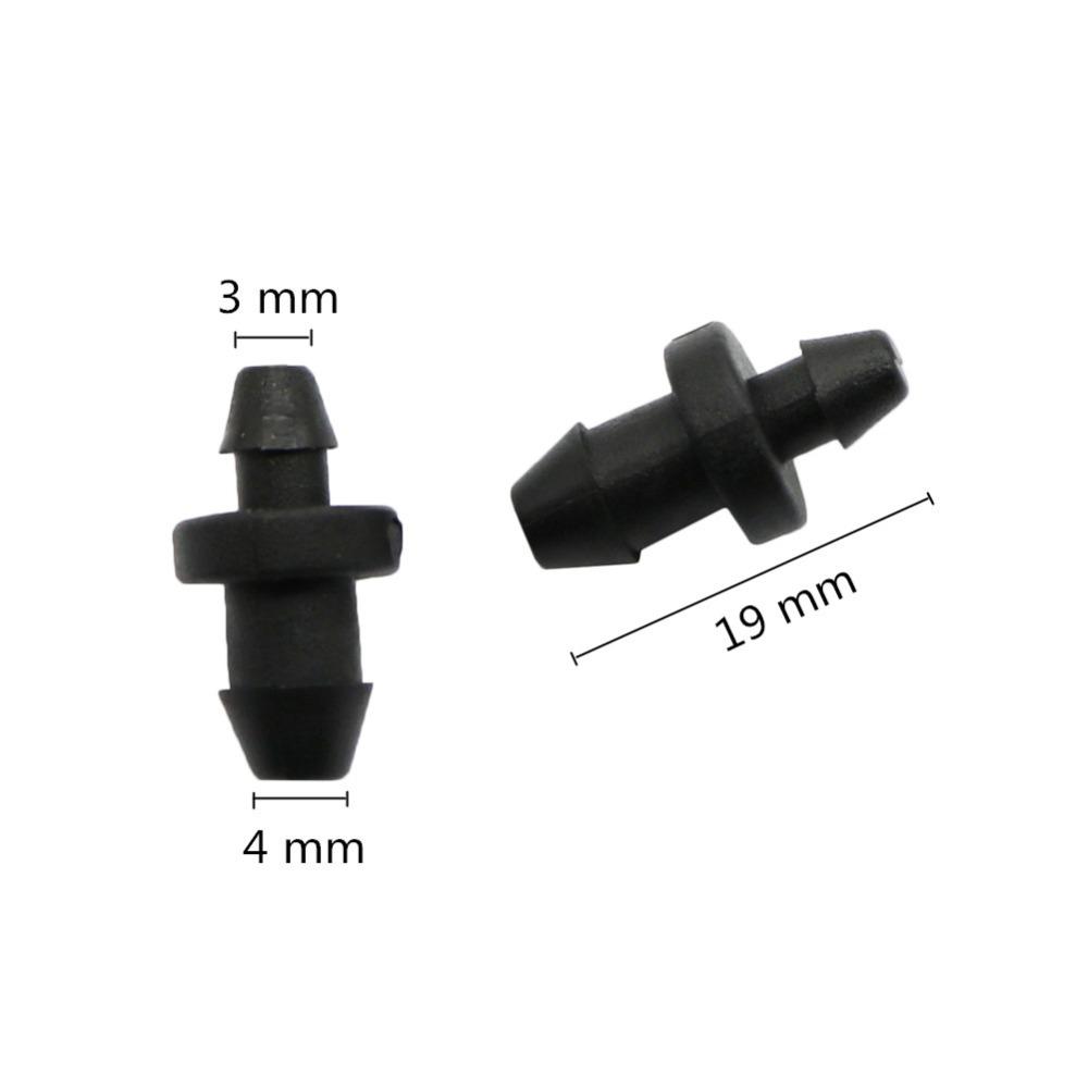 1/4 Inch to 1/8 Inch Hose End Plug Agriculture Irrigation Water hose connector Water Seal Closure Connector 100 Pcs