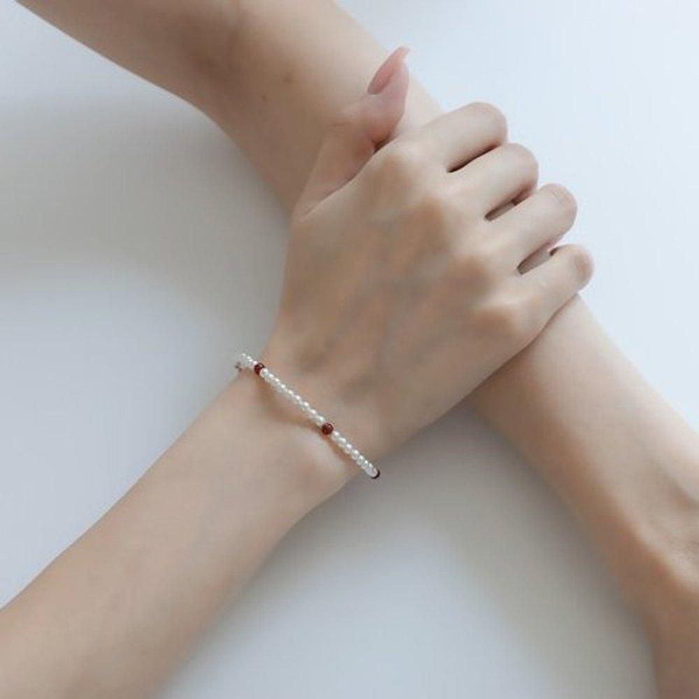 14K Jamano 3mm Swallow Pearl Bracelet Oppb0352-1