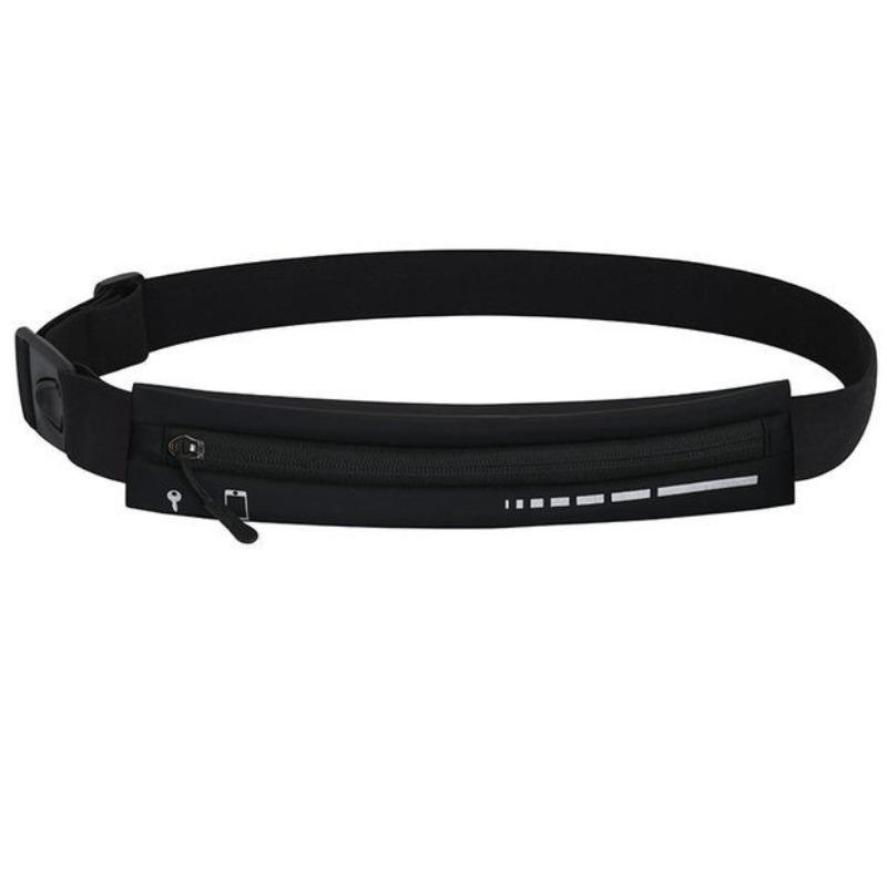 

Sports fanny pack Running mobile phone bag Men s and women s close-fitting outdoor equipment Waterproof invisible ultra-thin mini belt bag One size fits all чёрный