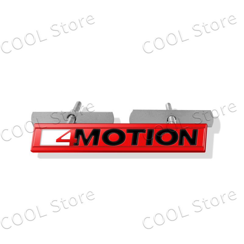 AABIP1 3D Car 4motion Emblem Logo Trim Front Hood Grille Badge Rear Trunk Sticker For VW Volkswagen Polo Golf Passat Jetta Accessories
