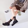 Women's Summer Silk Mid-Calf Socks - Fresh Japanese Style, Lightweight, Breathable, Sweet, Cute, Solid Colors, Spandex