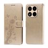 For Xiaomi 15T Pro Leather Case Butterfly Floral Imprint Wallet Stand Cover