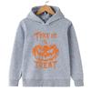 2025 Halloween Pumpkin Print Children's Hooded Sweatshirt Boy Girl Autumn Winter Daily Outdoor Casual Street Party Sportswear