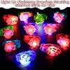 Flashing LED Party Favors Kids Halloween Light Up Bracelets Christmas Gift Toys Treat Bag Fillers Goody Bag Essentials