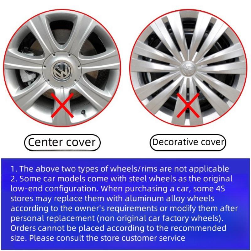 För VOLKSWAGEN VW 56-76mm Bilfälgscenterkåpa Dekal Tillbehör För Volkswagen R-line R GTI Polo Golf Touareg Passat Mago