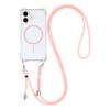 For iPhone 16 Magnetic Case with Lanyard Drop-Proof TPU+PC Phone Back Cover