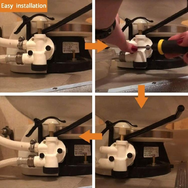 RVs Water Valves Assembly Trailer Toilet Repair Kit 385314349 For Sealand