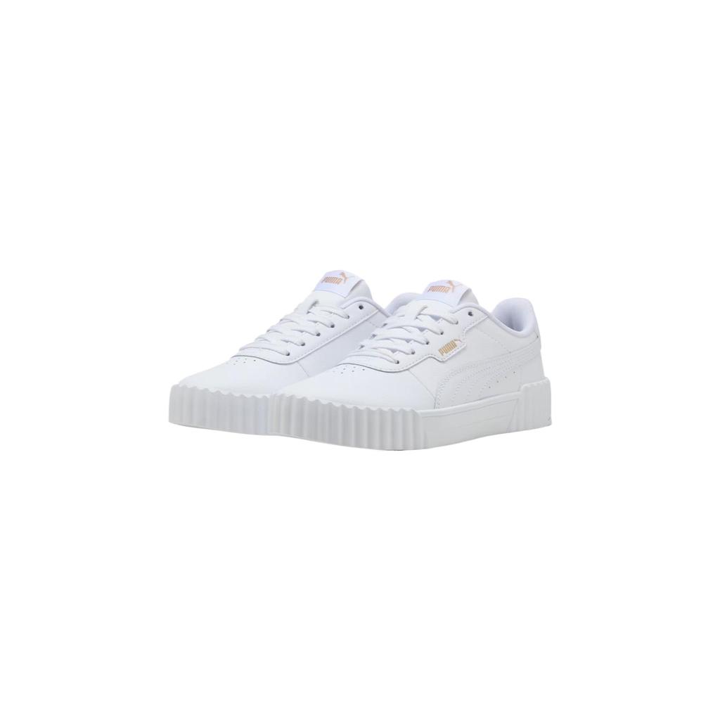 Puma  Carina 3.0 White Women Sneakers Gold 400365-01