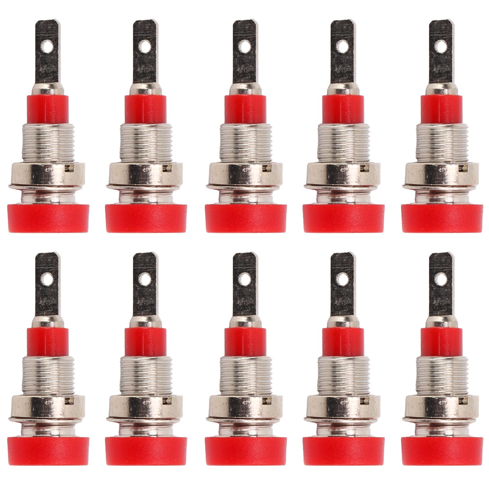 

10 шт. Латунне гніздо типу банан 2 мм Панельний роз єм Клеми для електронної промисловості