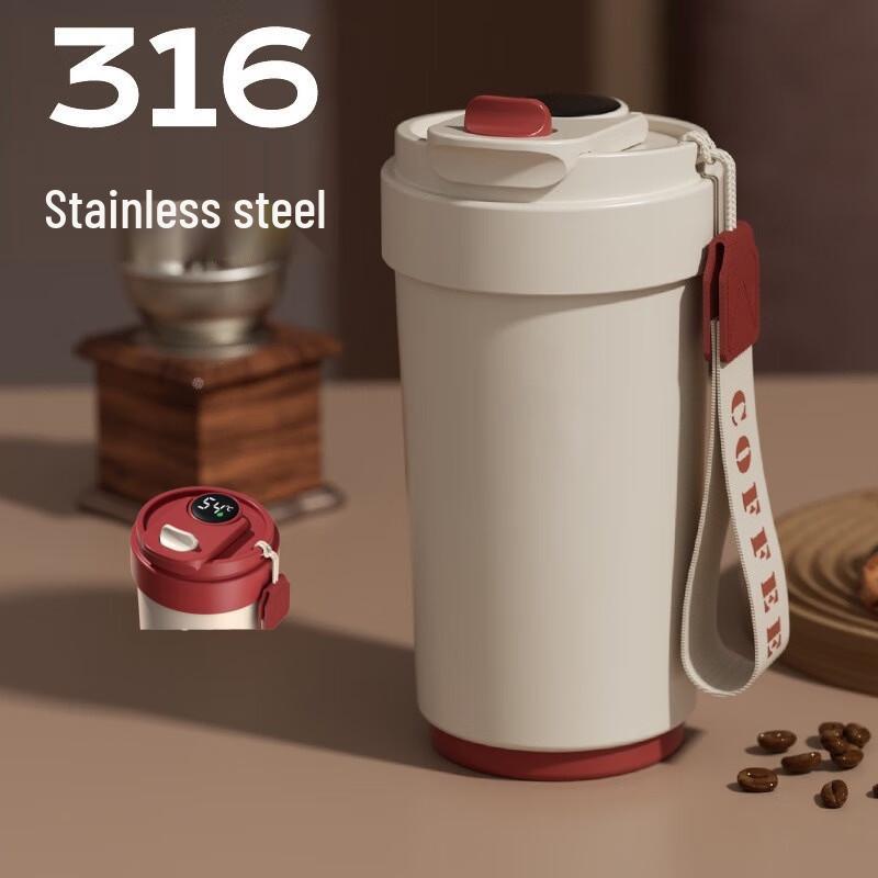 Shangqi Smart Temperature Display Ceramic-Coated Stainless Steel Thermos