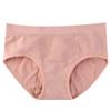 3-Pack Women’s Breathable Cotton Panties Honeycomb Weave Seamless Soft Underwear Gray Pink Nude