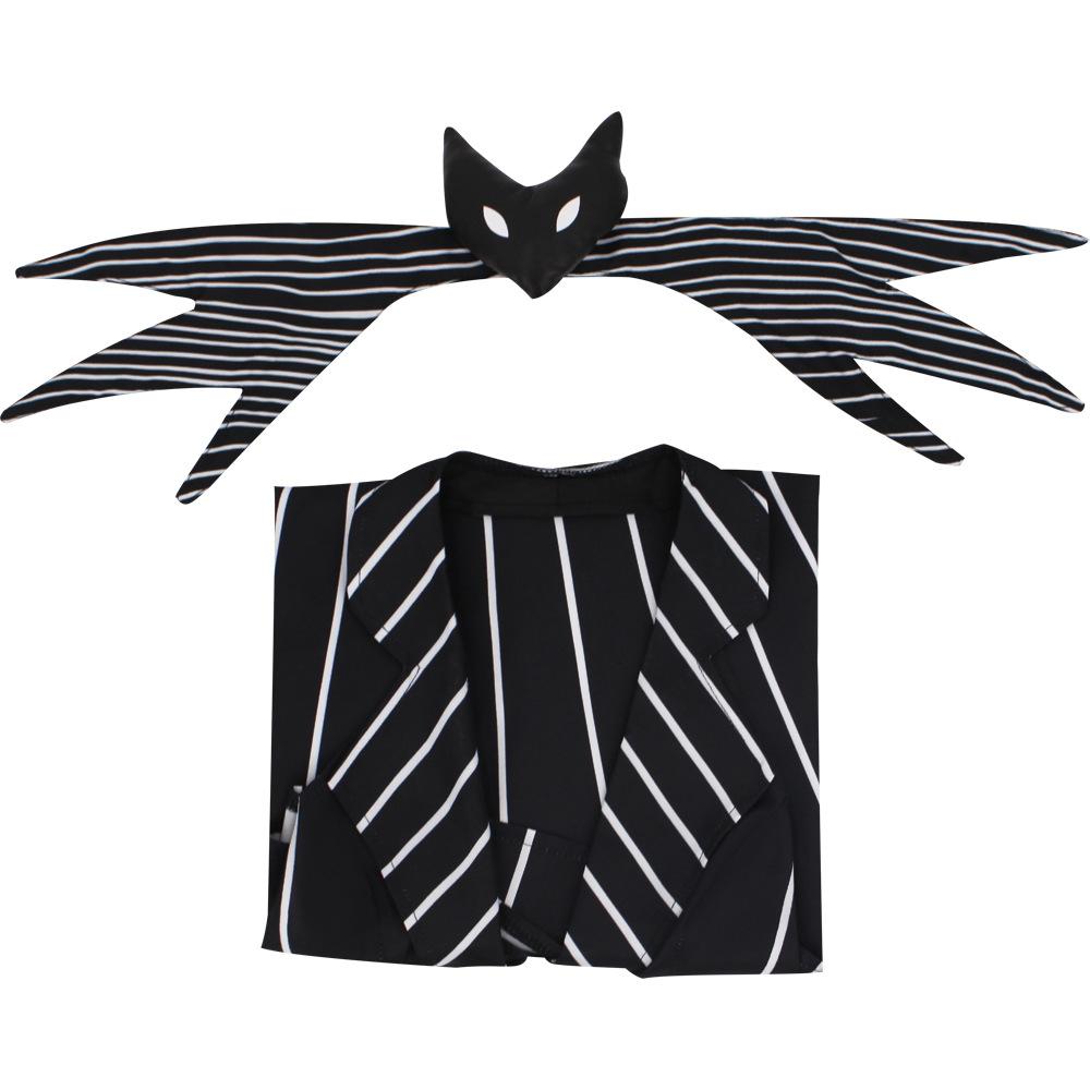 Anime Jack Skellington Cosplay Costume Christmas Outfit Black Stripe Dress For Woman Halloween Costume For Woman