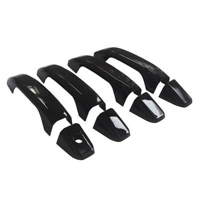 Glossy Black Outside Door Handle Covers For Chevy GMC Silverado Sierra 2014-2020