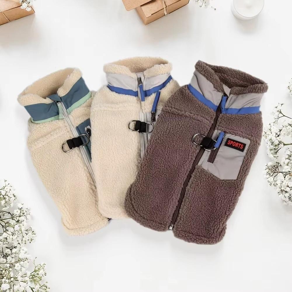 Thickened Dog Vest Windproof Winter Dog Coat New Teddy Schnauzer Clothes  Dog Apparel