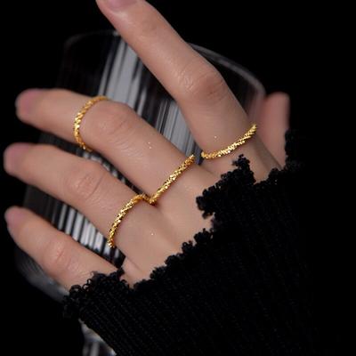 925 Sterling Silver Sparkling Ring Simple Style Cute Fashion Finger Ring Women Fashion Jewelry Girl Gift S-R1178