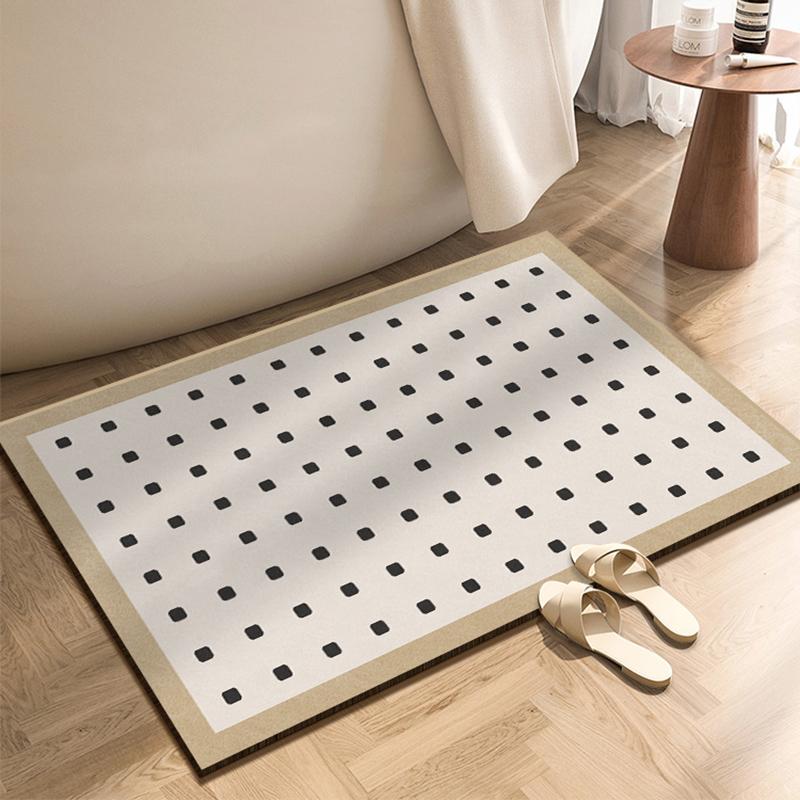 Luxury Diatomite Bathroom Shower Bath Mat Absorbent Foot Mats Non-slip Quick Dry Toilet Rugs Carpet Doormat Washable