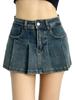 Syvent Denim Culotte Korean Mini Perfect for Product 12F523 Skirt, Style, Stylish, Cute, Casual, A-Line, Length, Women, Number