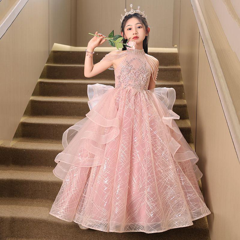 Girls' Princess Dress: Elegant Flower Girl and Birthday Gown for Special Occasions