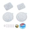 Diy Christmas Elk Snowflake Crystal Epoxy Mold Pendant Wall Hanging Mirror Mold