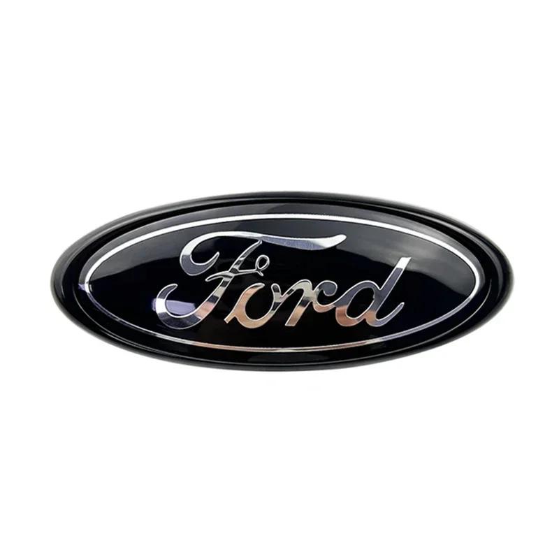 

Car Sticker 2026 Ford New 2025 Hot 14.6x5.7cm Emblem Car Front Cover Grille Badge for Ford Kuga Focus Ranger Mustang Mondeo Fies