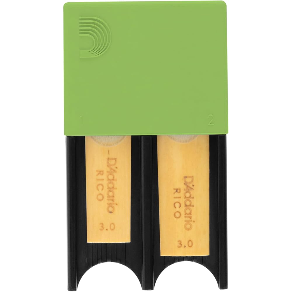 D Addario WoodWinds Reed Guard for Alto Saxophone & Clarinet (Holds 4 Reeds) Reed Guard DRGRD4ACG...