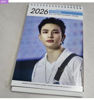Stray Kids Hyunjin Desk Calendar 2026 & 2027 K-pop Fan Goods