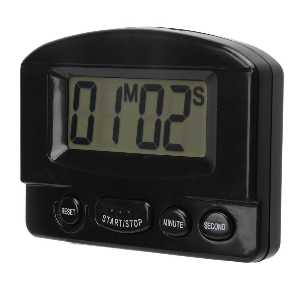 Küchentimer Lauter Ton Zeit Abgelaufen und Countdown Magnetisches Design Multifunktionaler Digitaluhr-Timer Schwarz