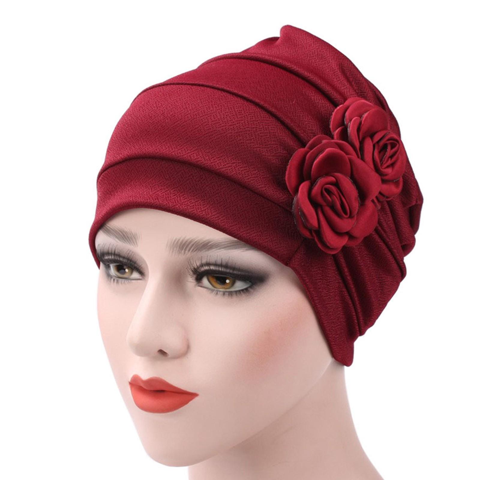 

Women s Chemo Cap Pullover Cap Month Cap One Size винный