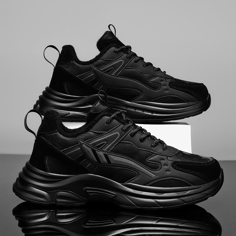 

Мужская обувь 2024 Новая Зимняя Кашемировая Утепленная Теплая Хлопковая Обувь Повседневная Спортивная Обувь Большой Размер Мужская Обувьмодная Обувь Обувь 48 чёрный