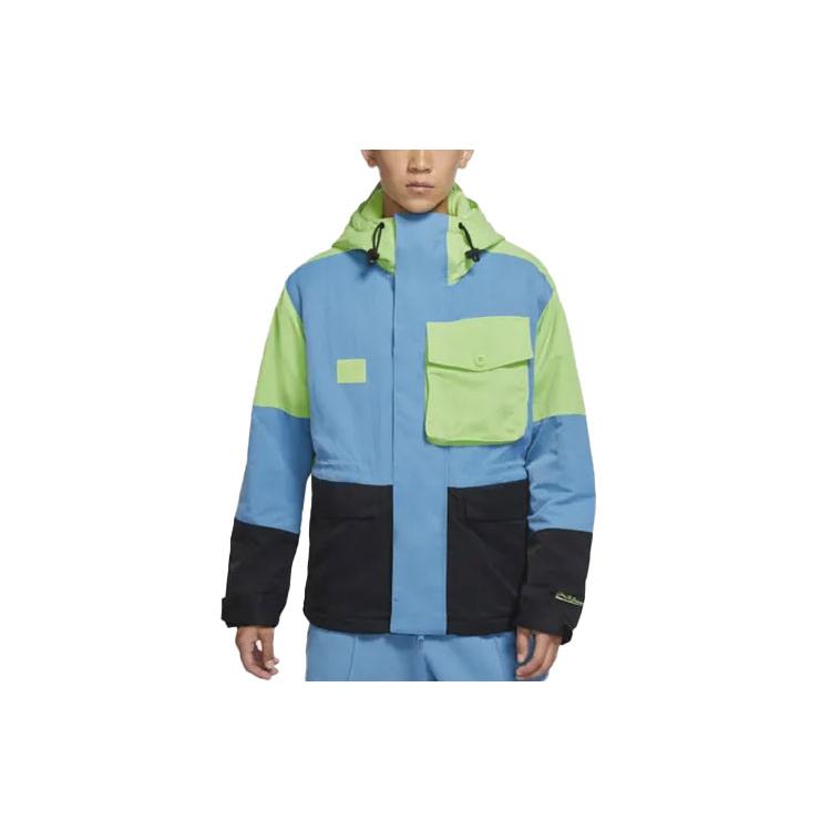 Мужские пуховики Nike Синие С капюшоном Умеренные Другое DA6714-345 XXXL