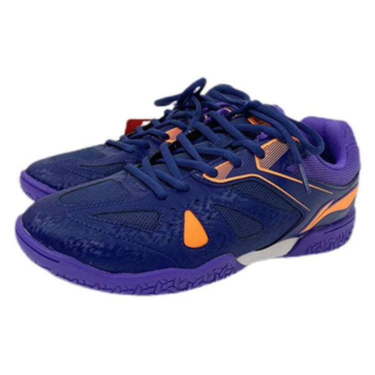 Li Ning Cushioning, Wear Resistant Low Top Table Tennis Shoes Unisex Navy APTU013-5