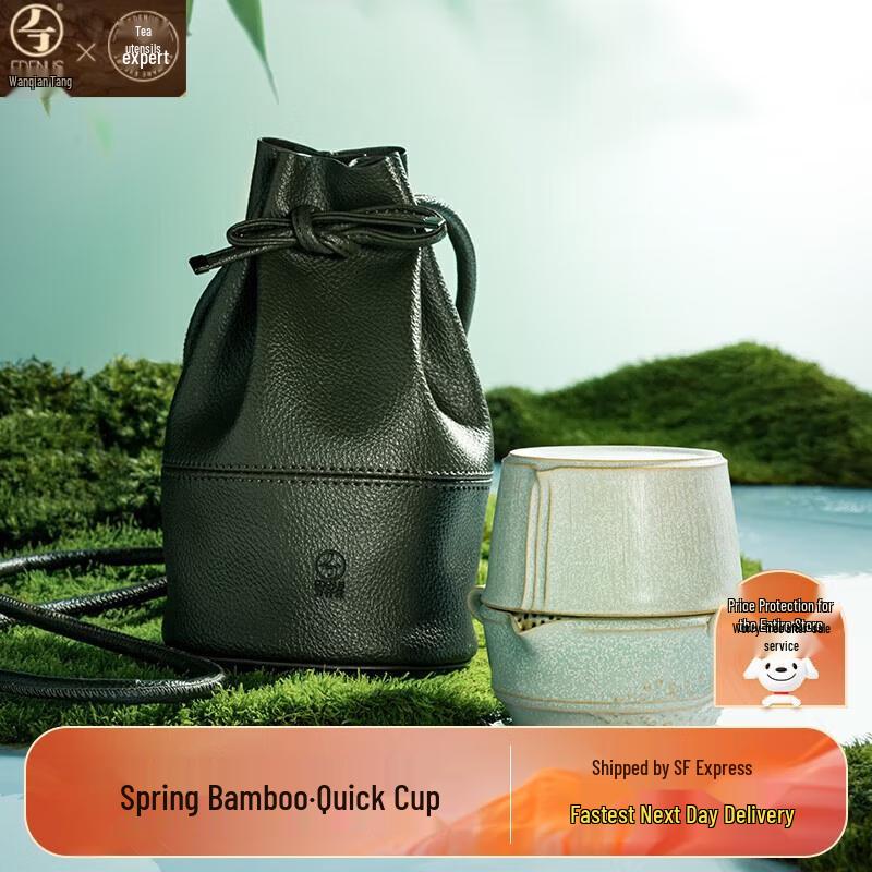 

Edenus Spring Bamboo Ceramic Travel Tea Set