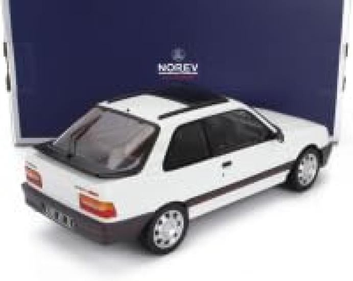 Norev Scale Peugeot 309 GTi 1988 White Finished Product 1/18