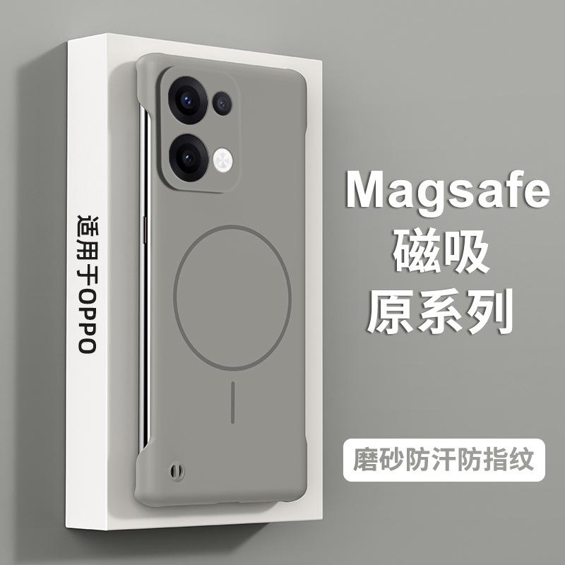 Soft Thin Magnetic Frameless Phone Case Compatible with OPPO RENO13 Pro Shockproof Reno14 Ultra-Thin FINDX8