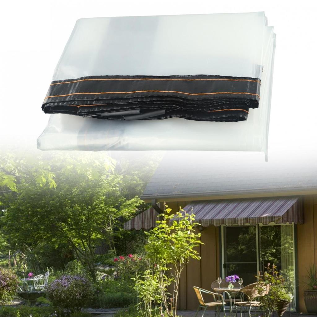 Heavy Duty Transparent Tent Rainproof Transparent Tarpaulin With Grommets