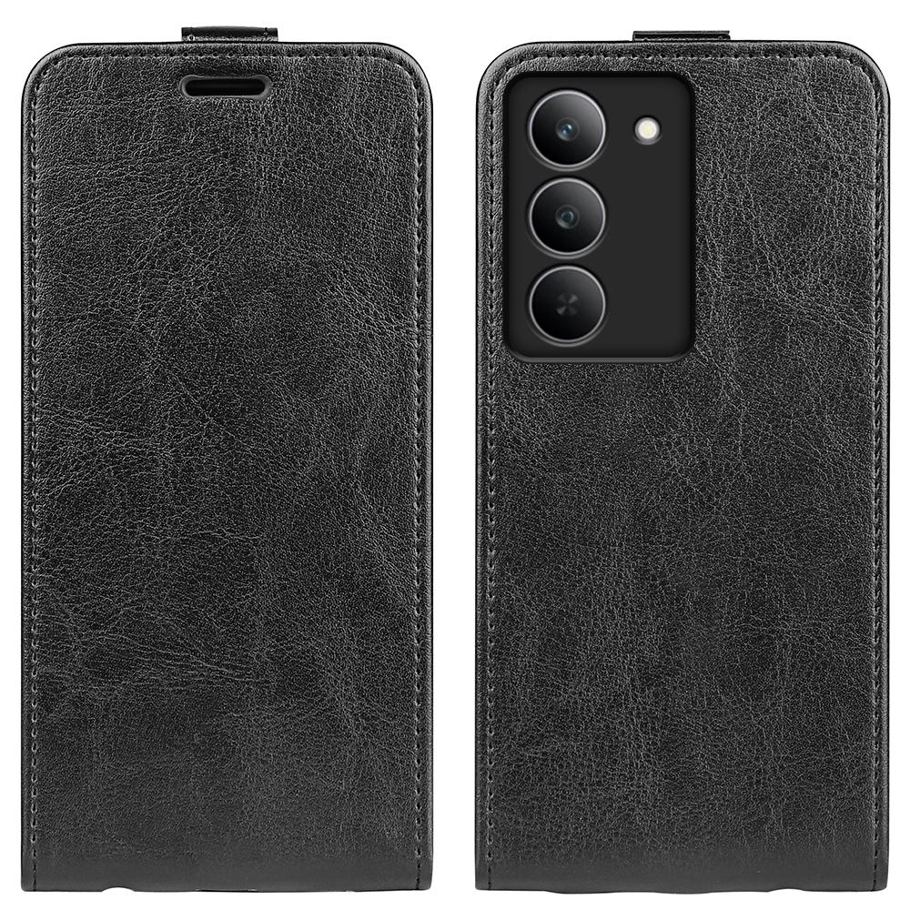 

For Realme 14x 4G Case with Card Slots Vertical Flip Leather Phone Cover A