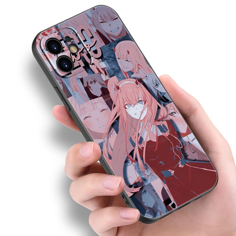 Zero Two Darling In the FranXX Anime Case For Apple iPhone 14 13 12 Mini 11 Pro Max 7 8 XR X XS 7 8 Plus SE 2020 2022 Cover