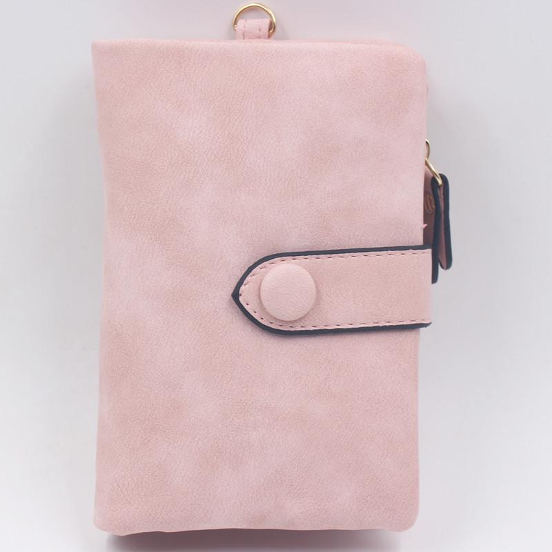 Yiren Beibei Frosted Women's Retro Tri-fold Wallet with Multi-Card Holder