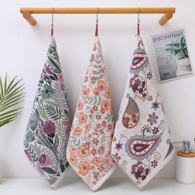 New 37x40cm Large Hand Towel 4 Layer Cotton Gauze Quick Dry Pure Cotton Dish Cloth Decorative Tea Towel Home Restaurant