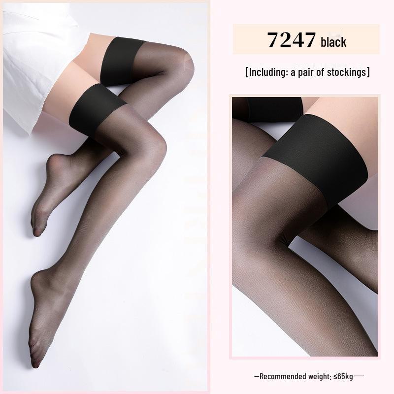 

Чулки Feimu Retro с широкими краями, черные, шелковые, в упаковке 50 шт. One Size