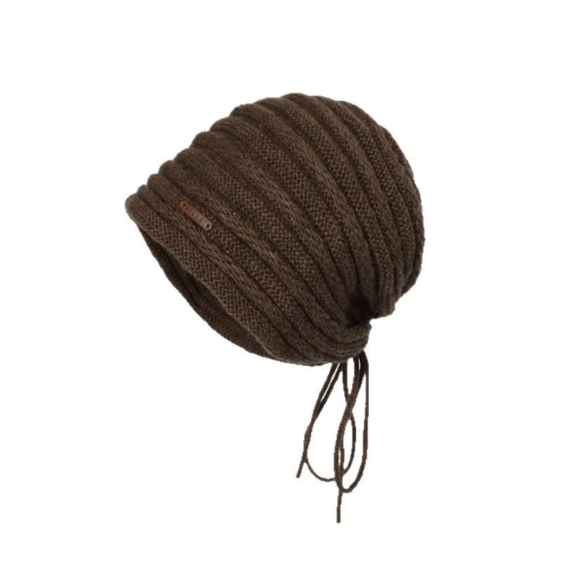 Unisex Knit Beanie Hat Winter Warm Fleece Lined Thick Cable Stitch Cap Cold Weather Outdoor