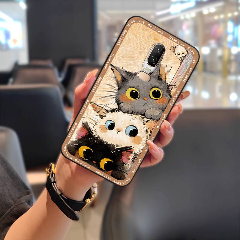 Nárazuvzdorné Vodotěsné Pouzdro na Telefon Pro OnePlus 6/1+6 Odolné proti Nárazům Silikonové Prachotěsné Graffiti Kreslené Zvířata Roztomilé Odolné