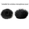Furry Outdoor Microphone Windscreen Muff Lavalier Wind Muff Lapel Microphone Reduce Wind Noise Wind Cover Replacement
