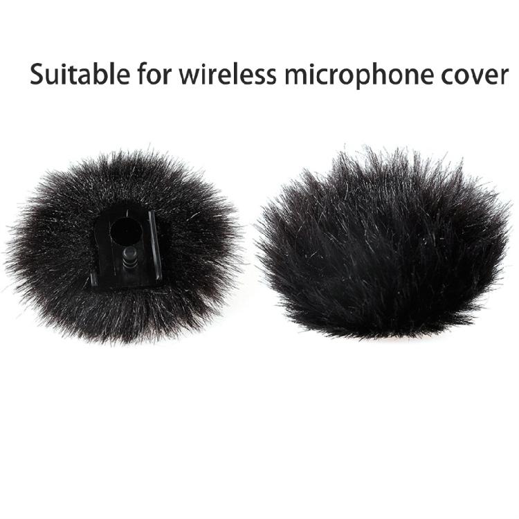 Furry Outdoor Microphone Windscreen Muff Lavalier Wind Muff Lapel Microphone Reduce Wind Noise Wind Cover Replacement